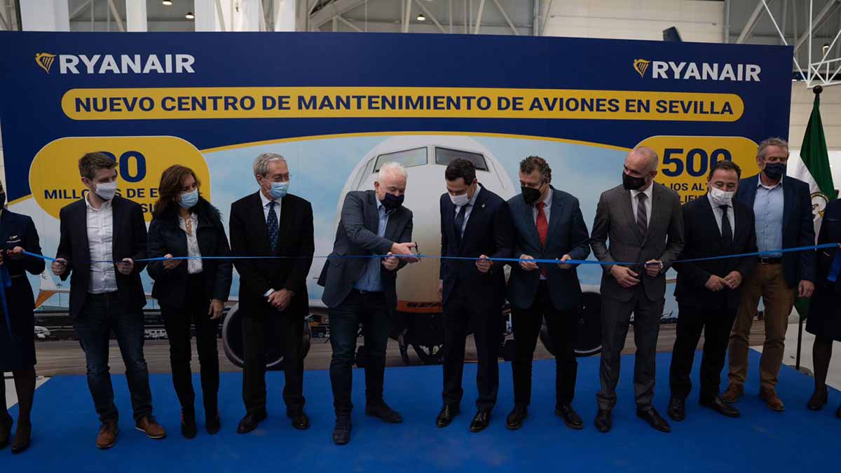 Ryanair amplía su centro de mantenimiento en Sevilla