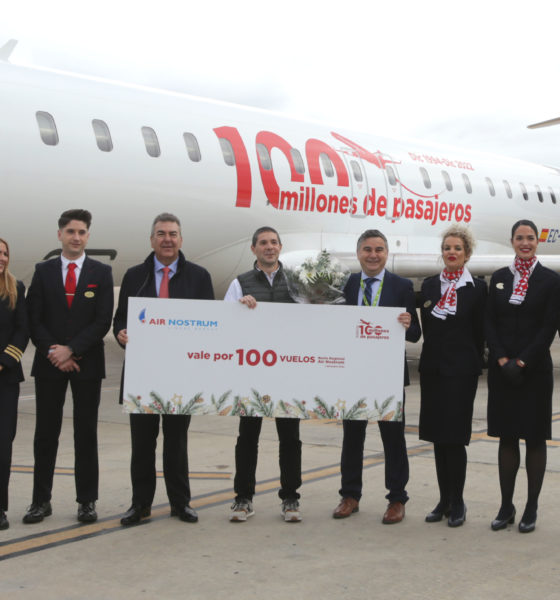 Air Nostrum alcanza la cifra de 100 millones de pasajeros transportados
